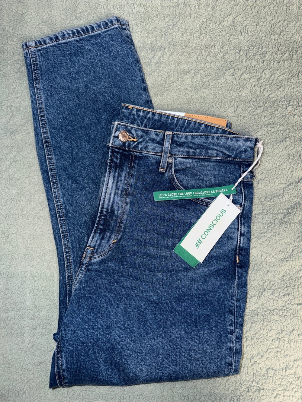 H&M Dark Blue Vintage Slim High Waist Women’s Jeans
